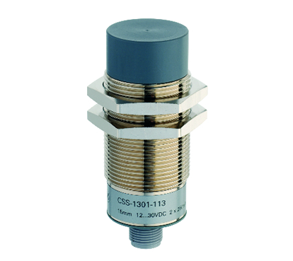 Sensores capacitivos metÃ¡licos M30, nÃ£o-faceados, alcance 15mm, c/ conector M12