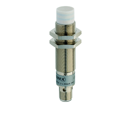 Sensores capacitivos metÃ¡licos M18, nÃ£o-faceados, alcance 8mm, c/ conector M12